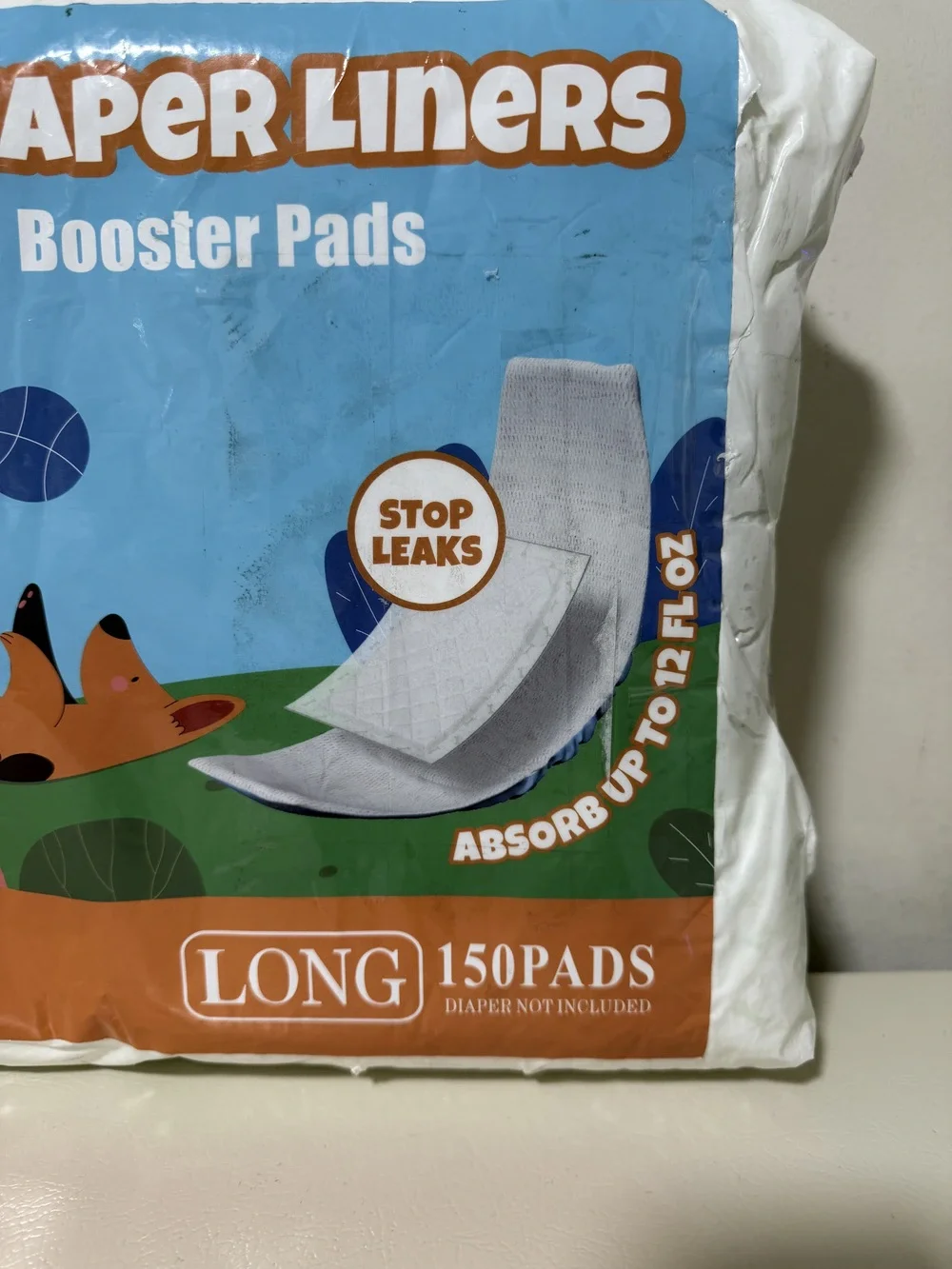 Dog Diaper Liners Long 150 ct Disposable Booster Pads Male Female Dogs